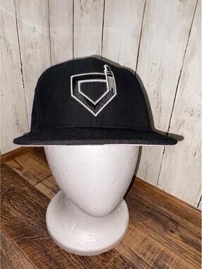 Baseballism Brand Hat Cap Paint the Corner Black Fitted 7 1/8 Tradition Honor